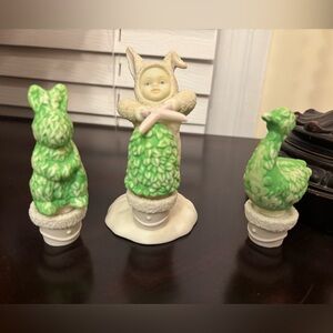 Dept 56 / Snowbunnies Just a Little off the Top Set of 3 pcs.